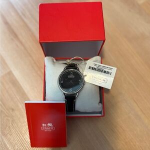 Coach Silver and Black Watch